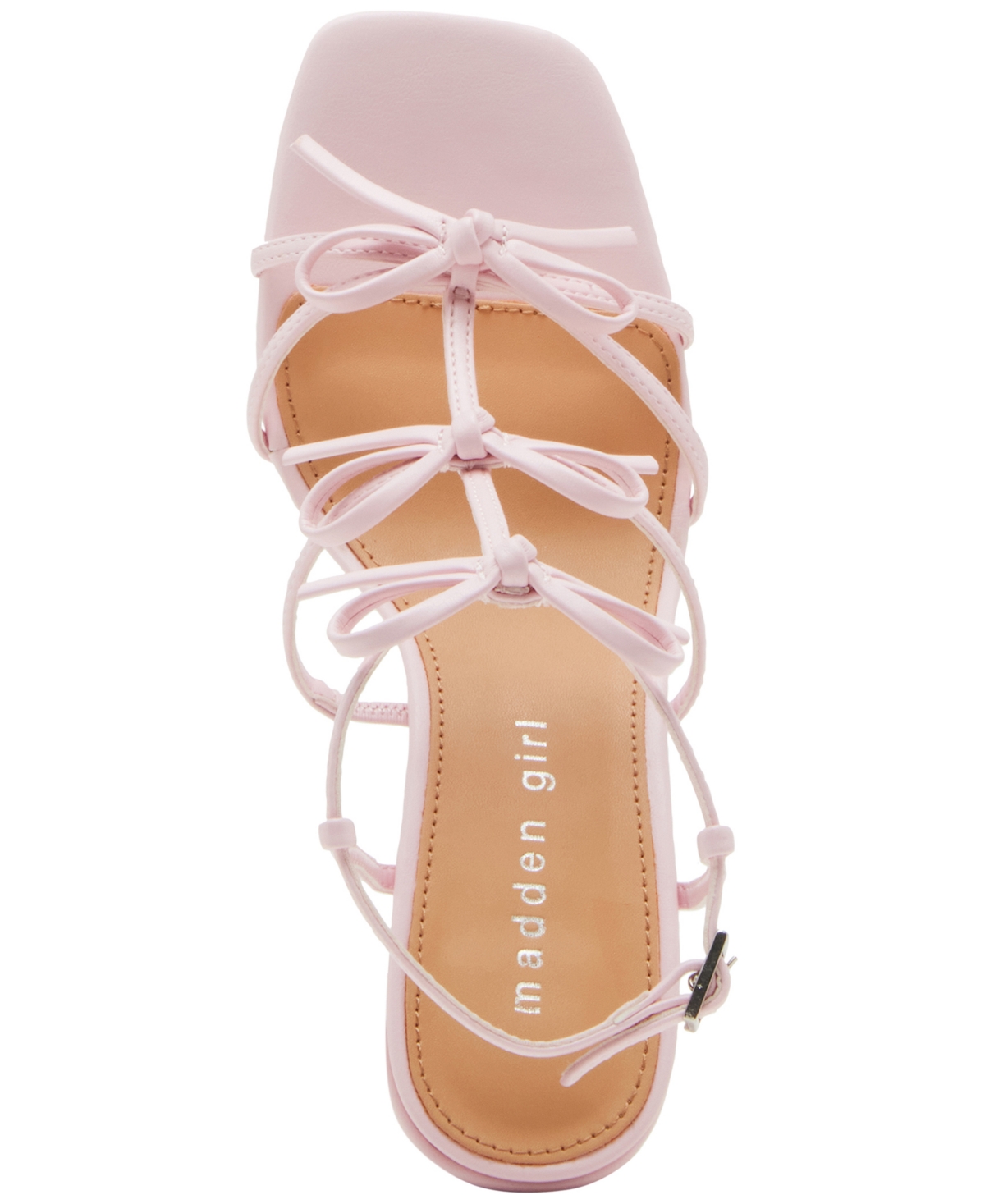 Madden Girl Acess Womens Faux Leather Open Toe Pumps In Pink