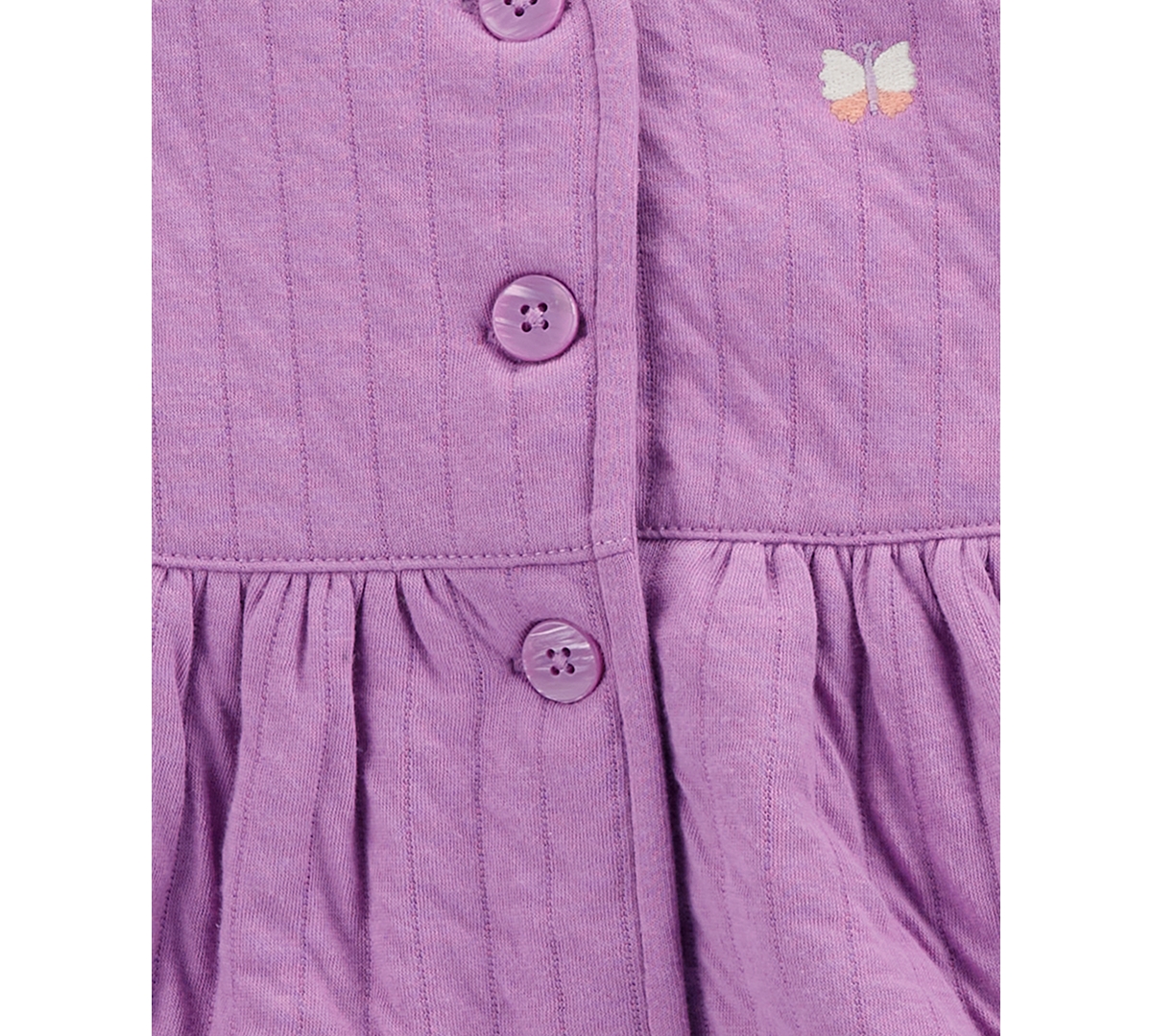 Carter's Baby Girls Quilted Little Vest, Bodysuit & Pants, 3 Piece Set