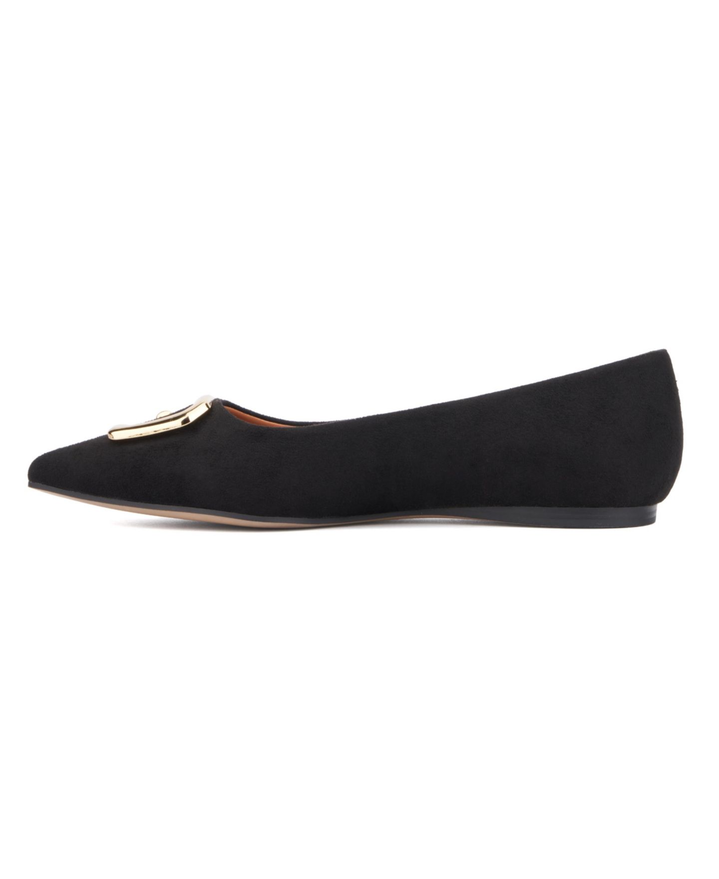 Женские балетки Torgeis Hartwell Buckle Detail Ballet Flat, цвет: Чёрный — фото 5
