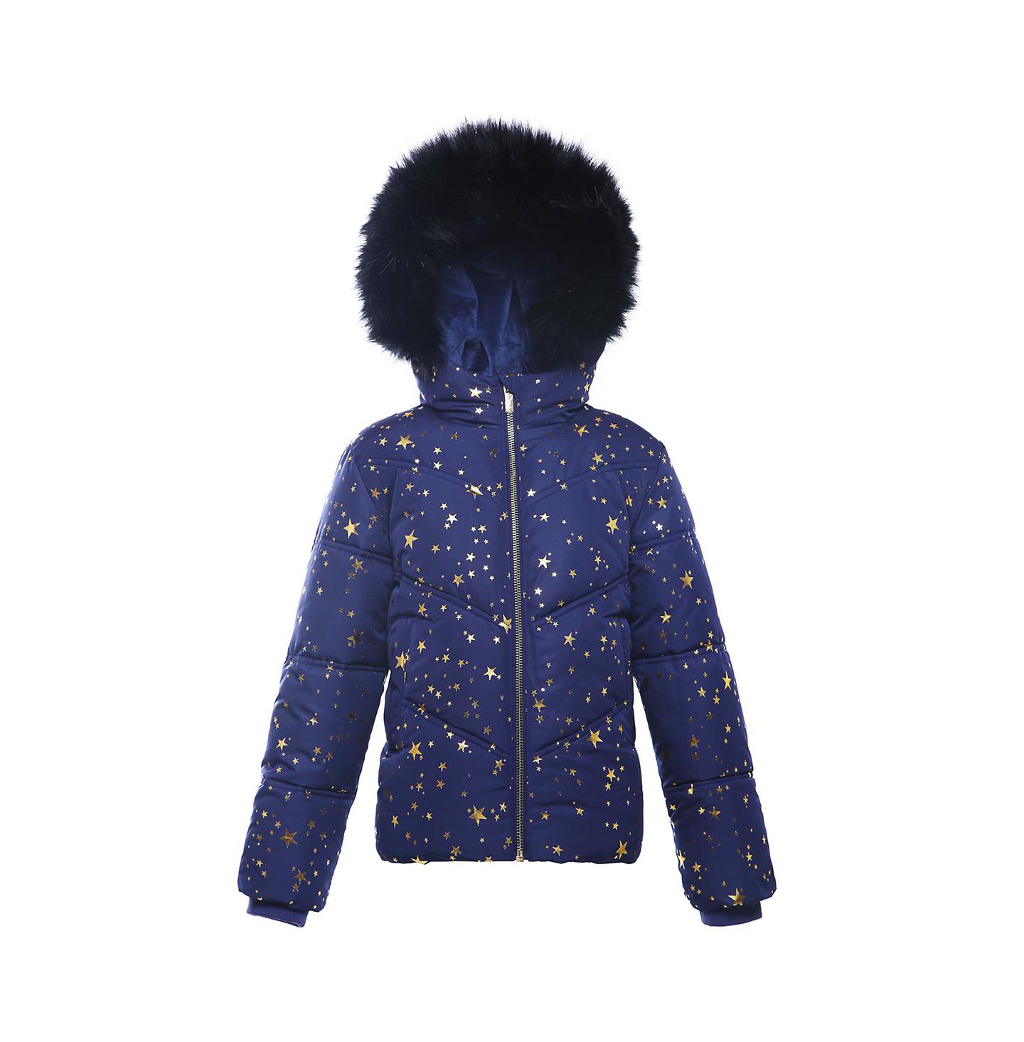 Куртка Rokka&Rolla Heavyweight Puffer Jacket Bubble Coat для девочек, цвет: Золотой — фото 4