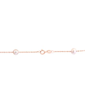 EFFY&reg; Cultured Freshwater Pearl Station 18" Necklace in 14k Gold (5-1/2mm)