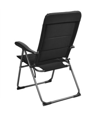 Set of 4 Patio Folding Chairs with Adjustable Backrests