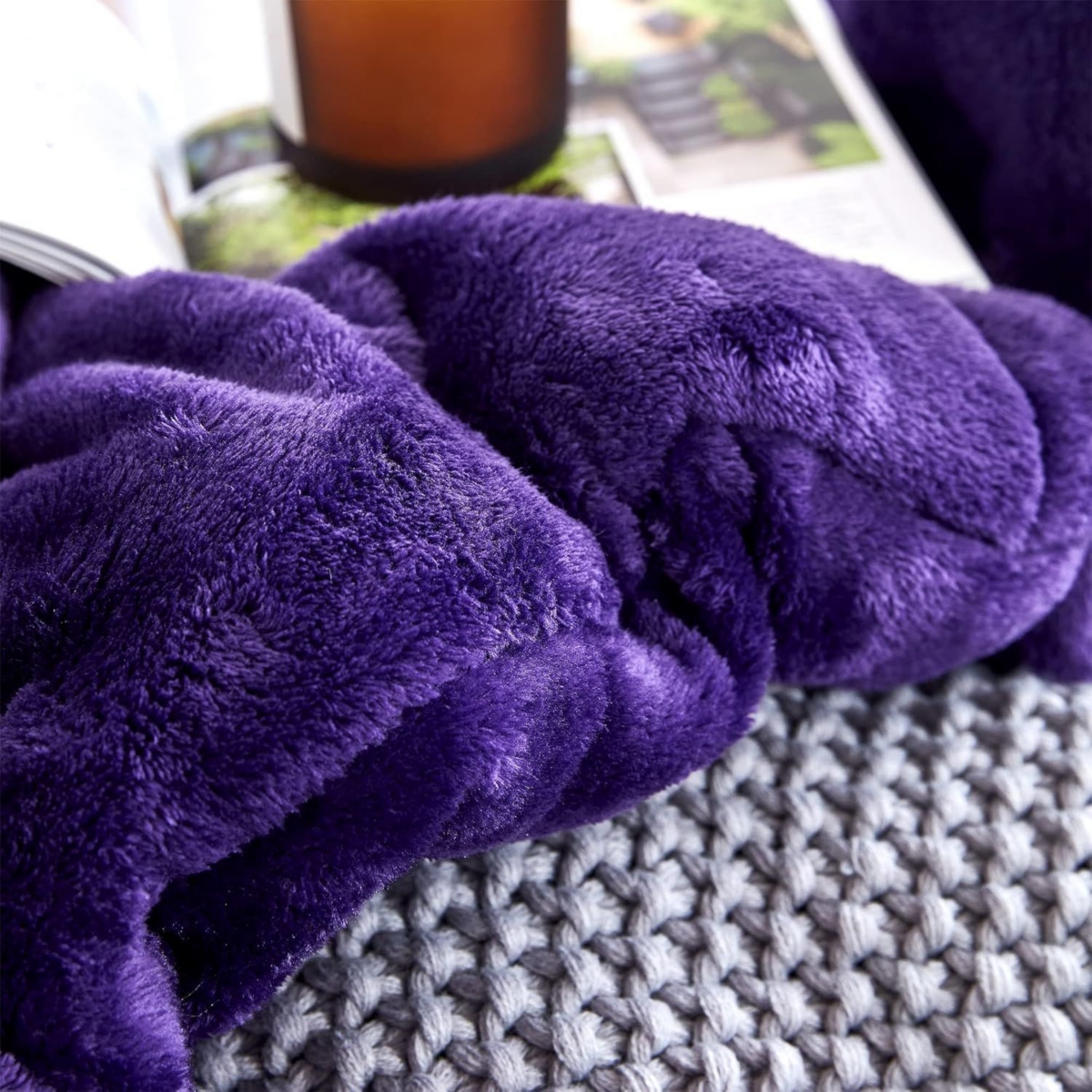 Coma Inducer Oversized Comforter Set - Me Sooo Comfy -- Purple reign