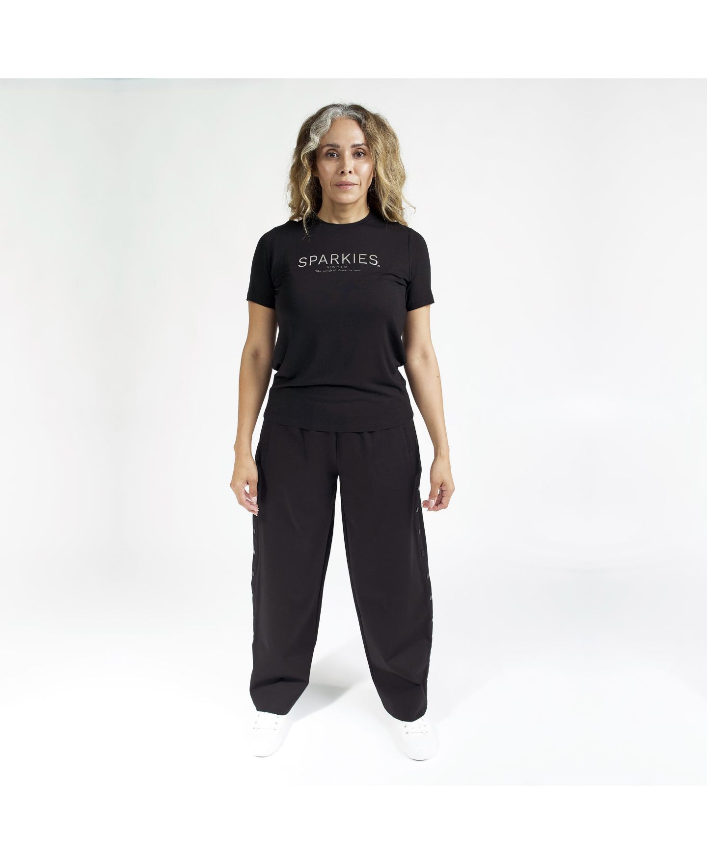 Женские брюки SPARKIES Plus Size Adaptive With Full Side Seam Opening, цвет: Чёрный — фото 8
