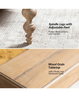 Gaston Farmhouse Lift Top 4 Legs Coffee Table with Storage