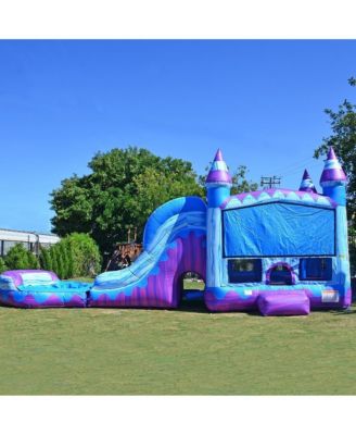 Fantastic Commercial Grade Inflatable Bounce House Water Slide with Detachable Pool for Kids and Adults (with Blower), Wet Dry Use, Basketball Hoop, Outdoor Indoor, Big Inflatable, Birthday Party