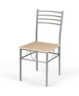 5 Pieces Dining Set Glass Table and 4 Chairs