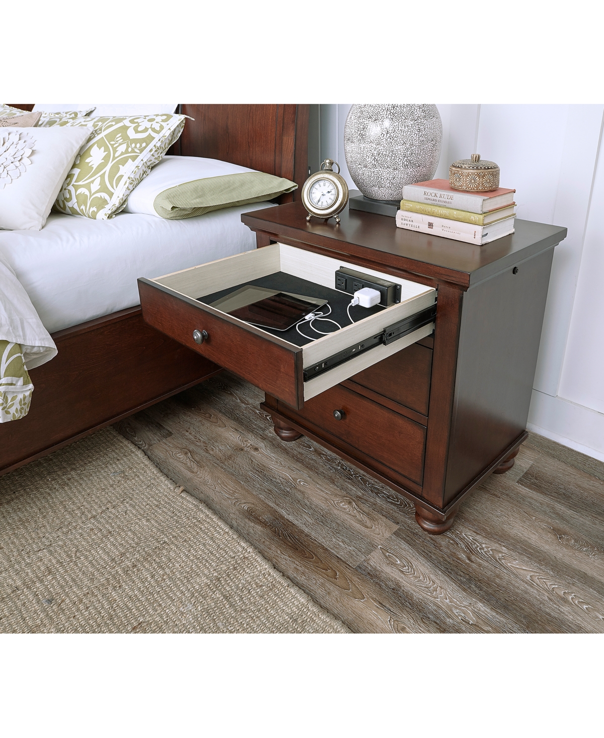 Cambridge Sleigh Storage Bed 3pc Set (Bed + Dresser + Nightstand)