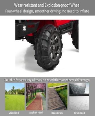 12V Electric Ride On Truck with Parental Remote Control and LED Lights