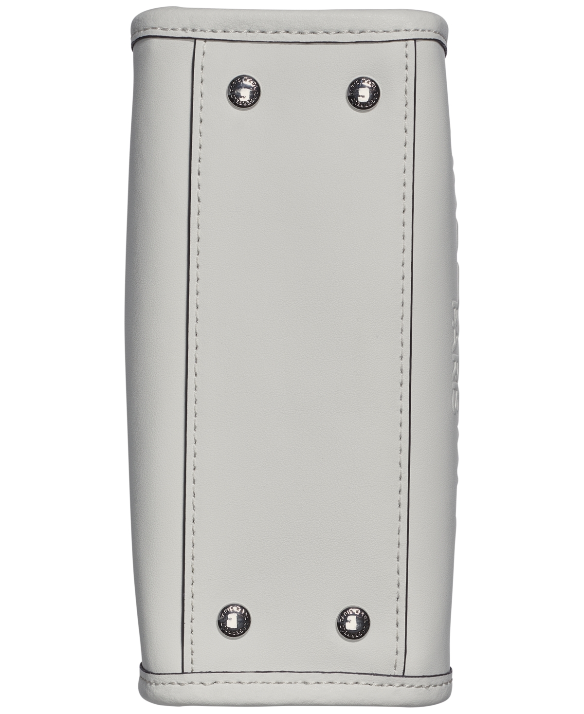 Karl Lagerfeld Savoie Small Leather Crossbody In White,silver