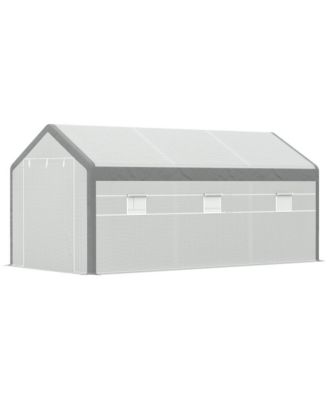 Walk-In Greenhouse with Roll-Up Door and 6 Adjustable Windows for Enhanced Airflow and Growth