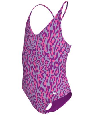 Nike - Big Girls Lace-Up One-Piece Swimsuit