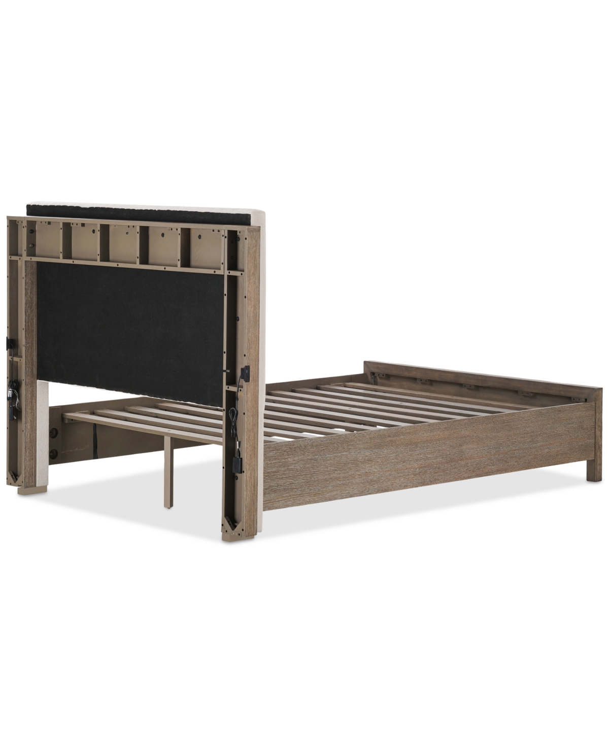 Macy's Portmore Queen Upholstered Bed, Created For  In Brown
