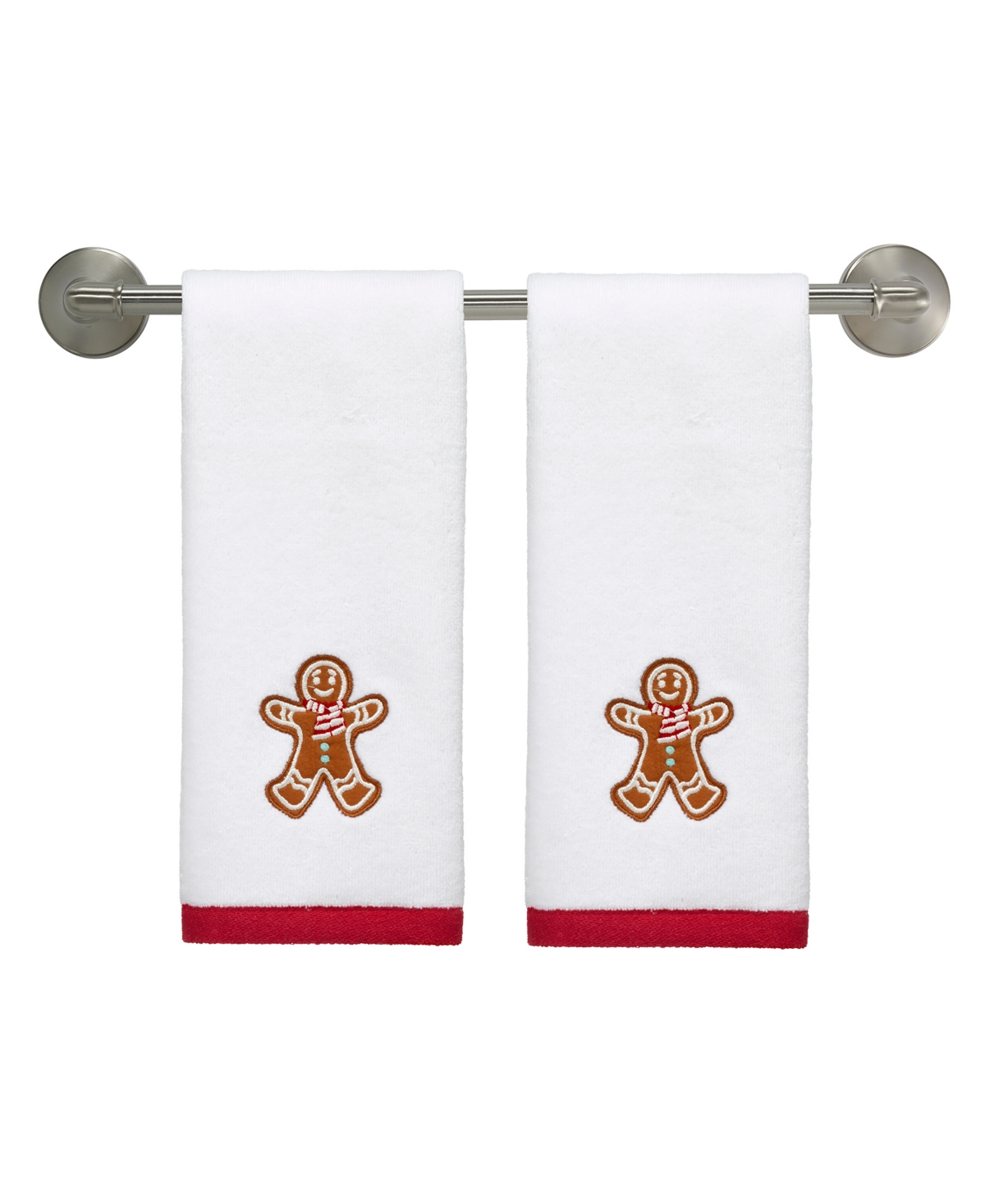 Avanti Sweet Treat Cotton Fingertip Towel, 18" X 11" In White