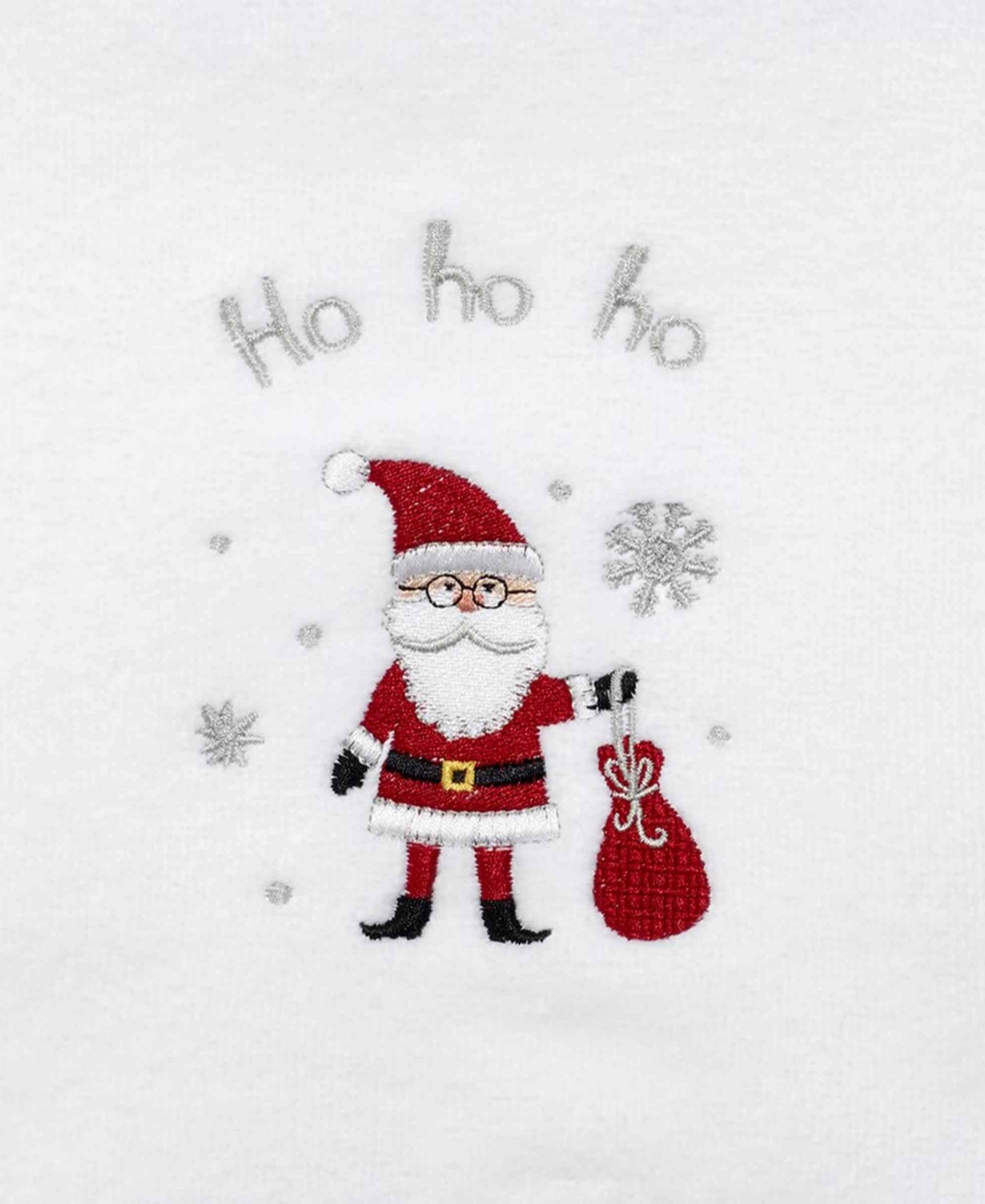 Avanti Ho Ho Ho Cotton Hand Towel, 28" X 16" In White