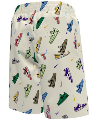 Boys 8-20 Multi Sneaker Novelty Print Swim Trunks