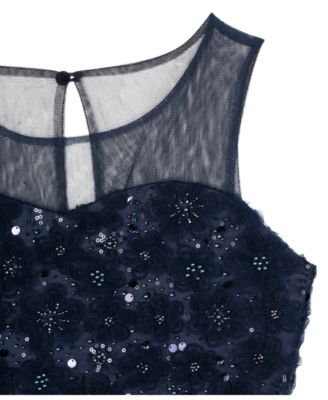 Big Girls Sequin Soutache Social Dress