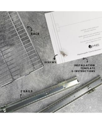 Pull Out Cabinet Organizer with Chrome Finish 14 x 21 In