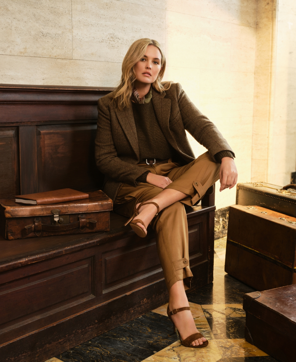 Lauren Ralph Lauren Plus Size Tapered Cargo Pants