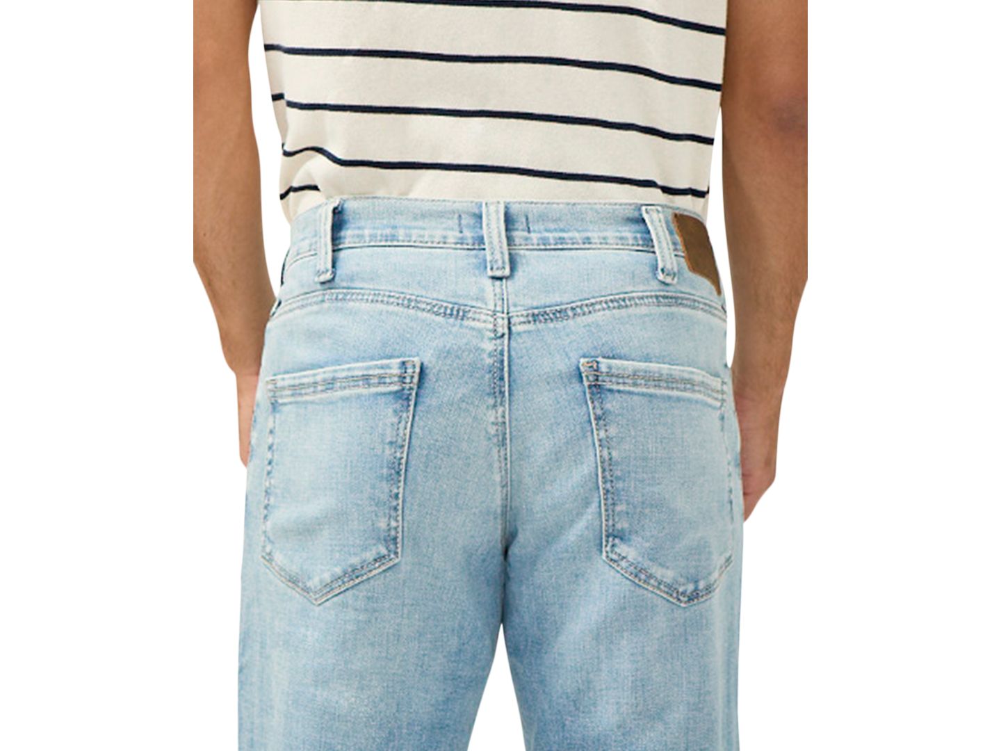 Мужские джинсы Silver Jeans Co. Eddie Classic Athletic Fit Tapered Leg, цвет: Индиго — фото 4