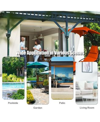 Hanging Chaise Lounger with Stand and Pillow for Outdoor