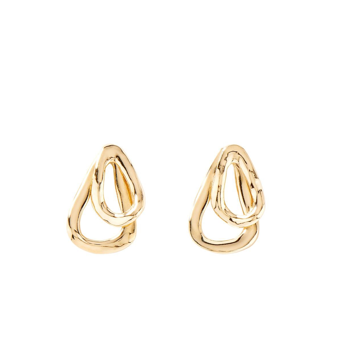 Unode50 Metal Clad Hoop Earring In Gold