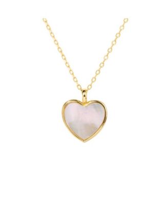 Little Sky Stone Mother-of-Pearl Heart Pendant Charm