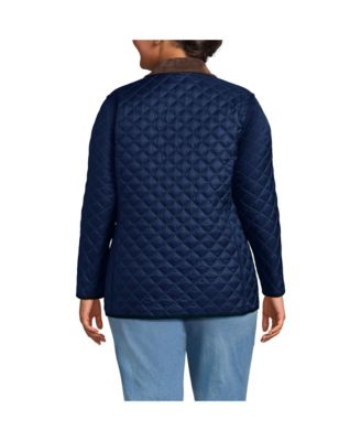 Plus Size Reversible Barn Quilted Insulated Jacket