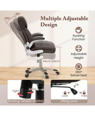 Ergonomic Office Chair PU Leather Executive Swivel