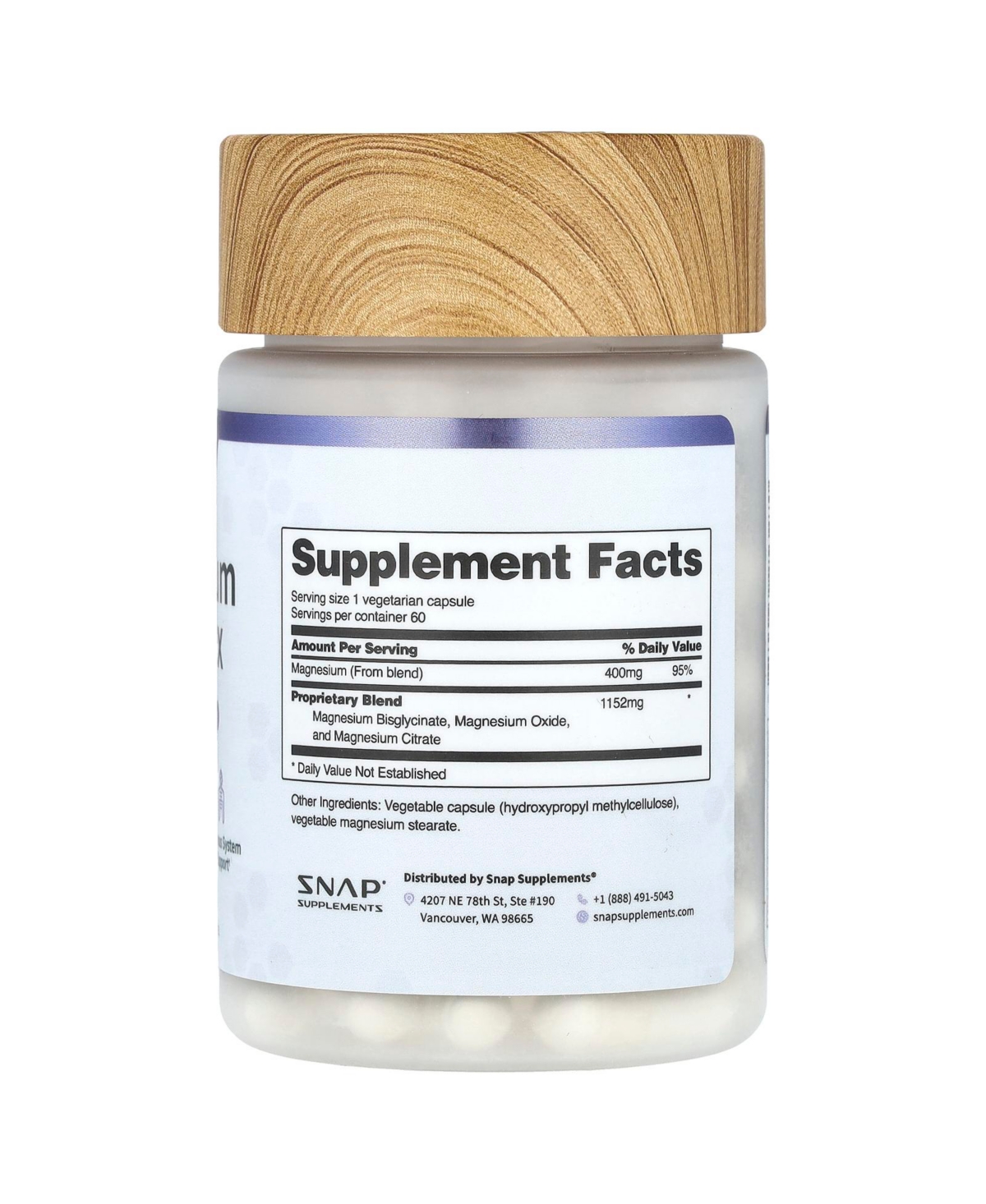 Snap Supplements Magnesium Complex - Capsules