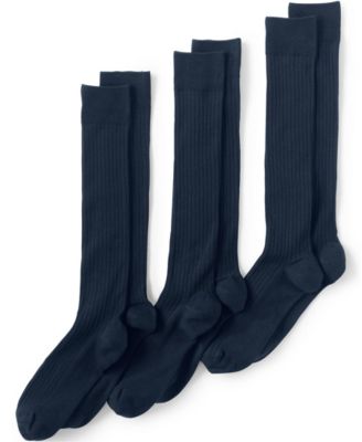 Men's Seamless Toe Over the Calf Rib Dress Socks 3-pack