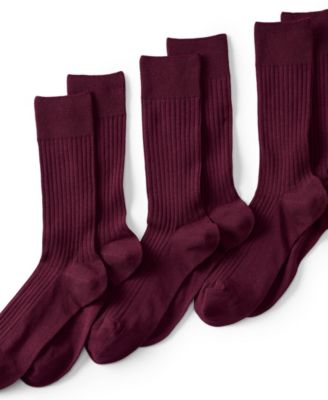 Men's Seamless Toe Cotton Rib Dress Socks (3-pack)