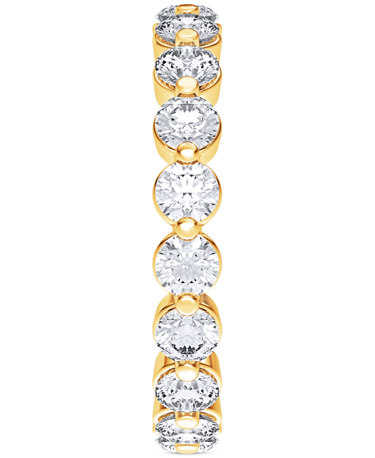 Macy's Diamond Eternity Ring (2 Ct. T.w.) In Platinum Or 14k Gold In Yellow Gold