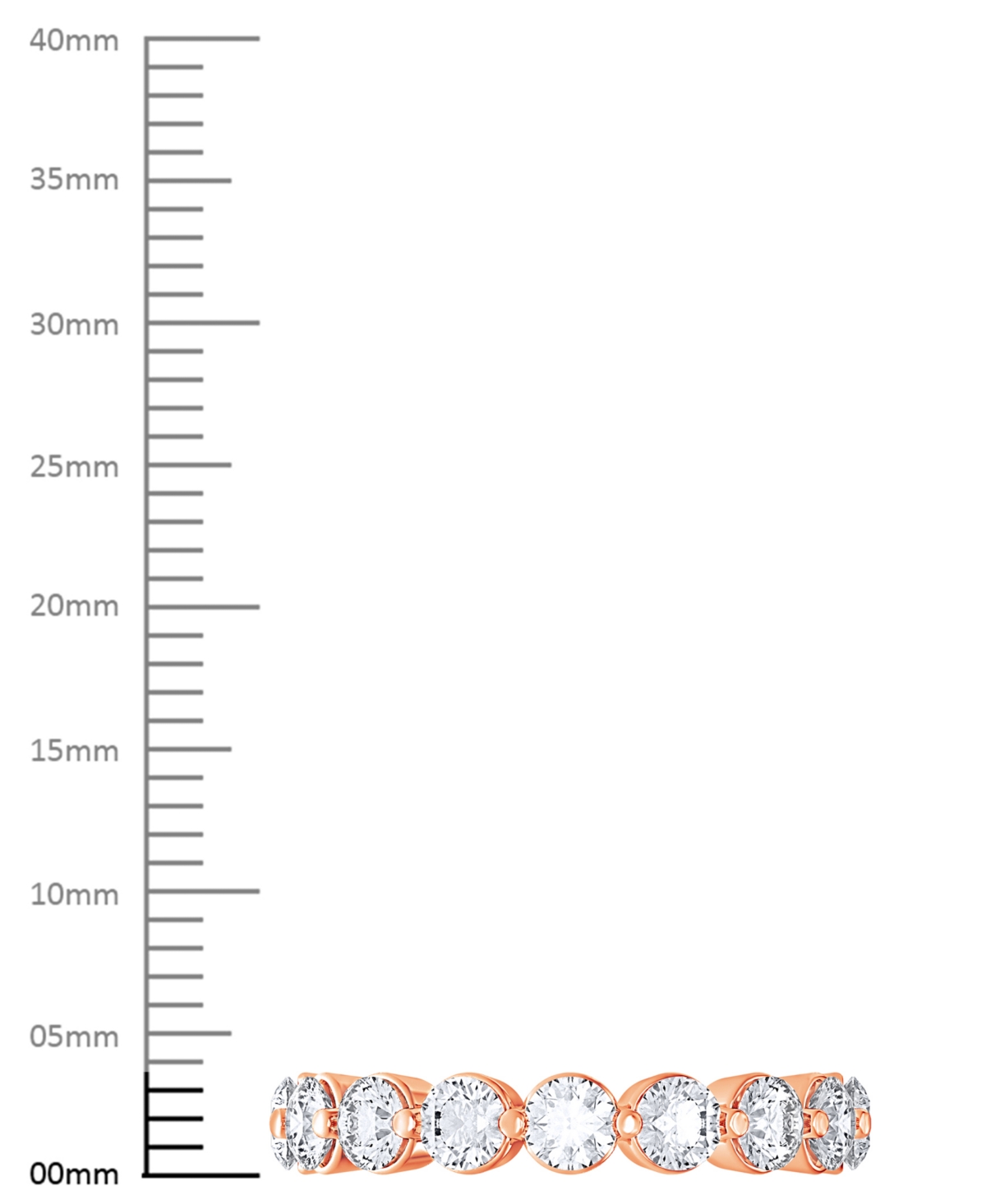Macy's Diamond Eternity Ring (3 Ct. T.w.) In Platinum Or 14k Gold In Rose Gold