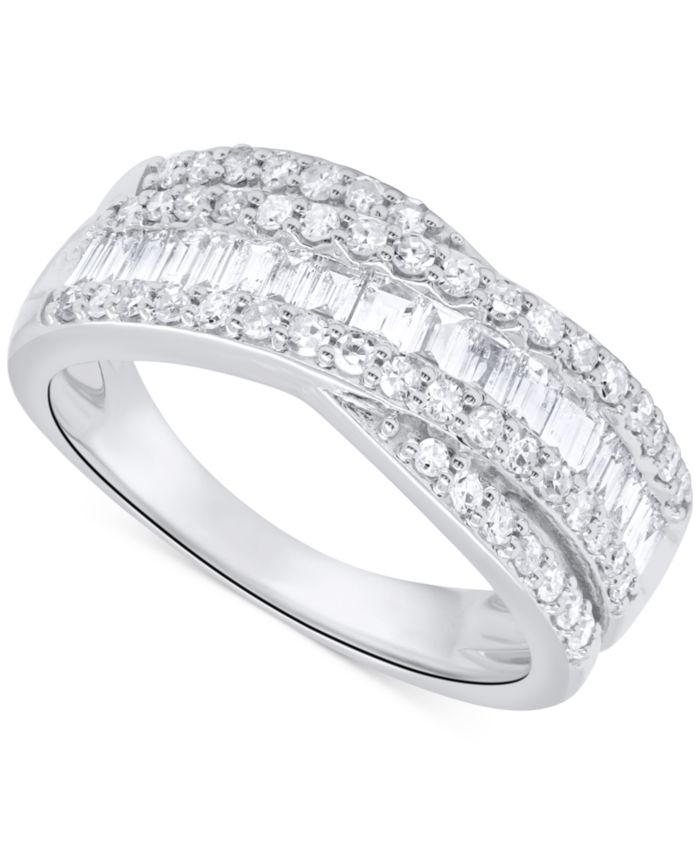 Forever Grown Diamonds Lab-Grown Diamond Crisscross Band (1 ct. t.w.) in