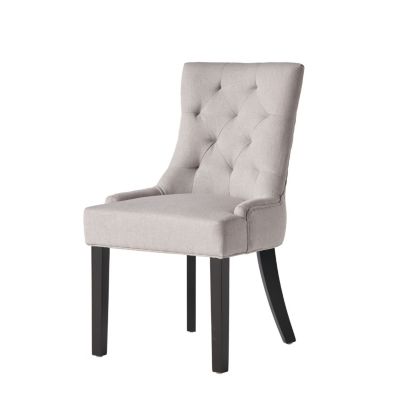 Set of 2 Tufted Velvet Dining Chairs w/ Diamond Stitching