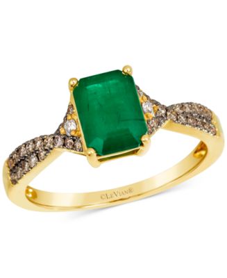 Le Vian Emerald (1-1/5 ct. t.w.), Chocolate Diamond (1/5 ct. t.w