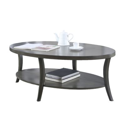Contemporary Oval Shelf Coffee Table