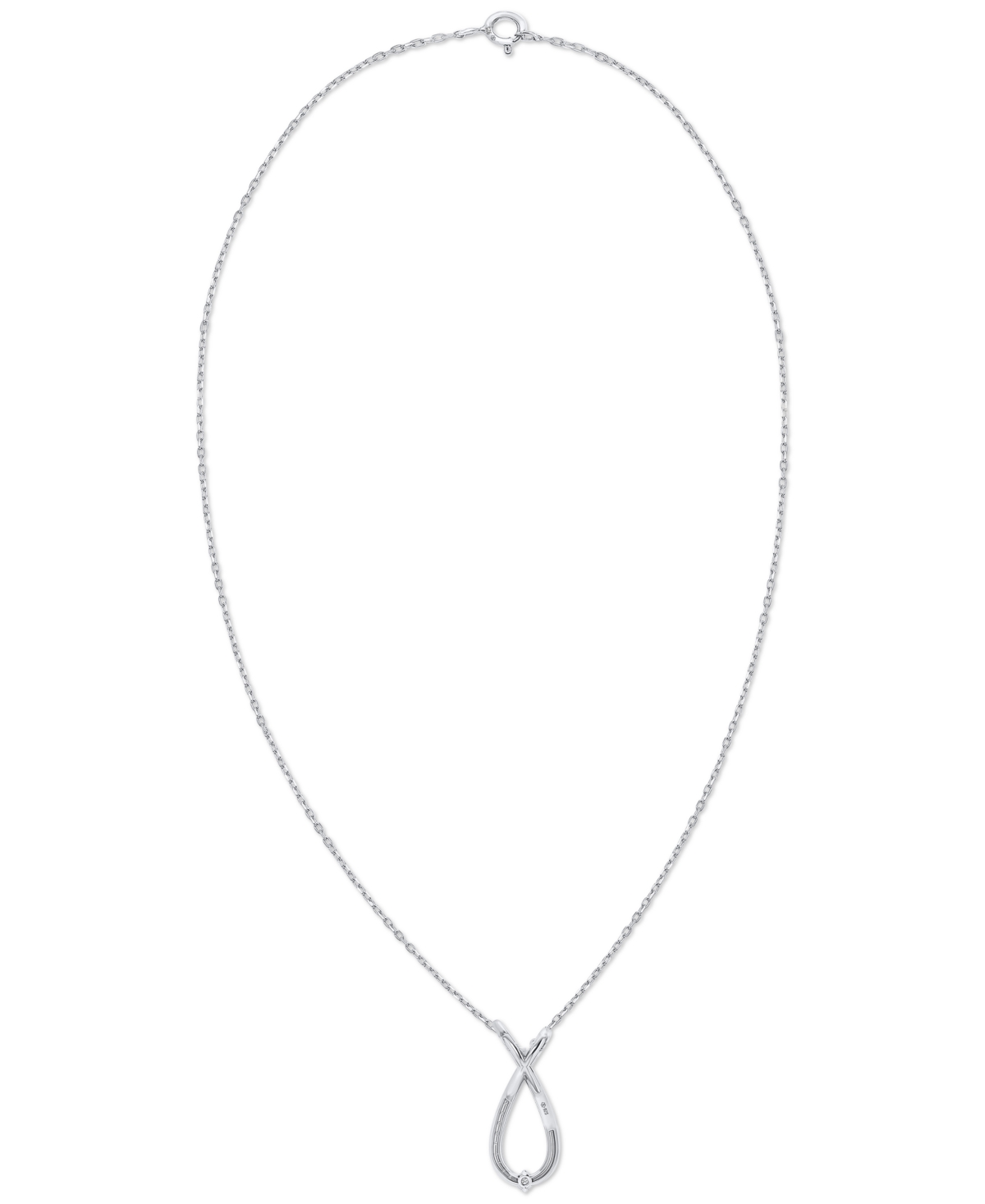 Macy's 2-pc. Set Diamond Pendant Necklace & Matching Earrings Set (1/2 Ct. T.w.) In Sterling Silver In Sterling Silver