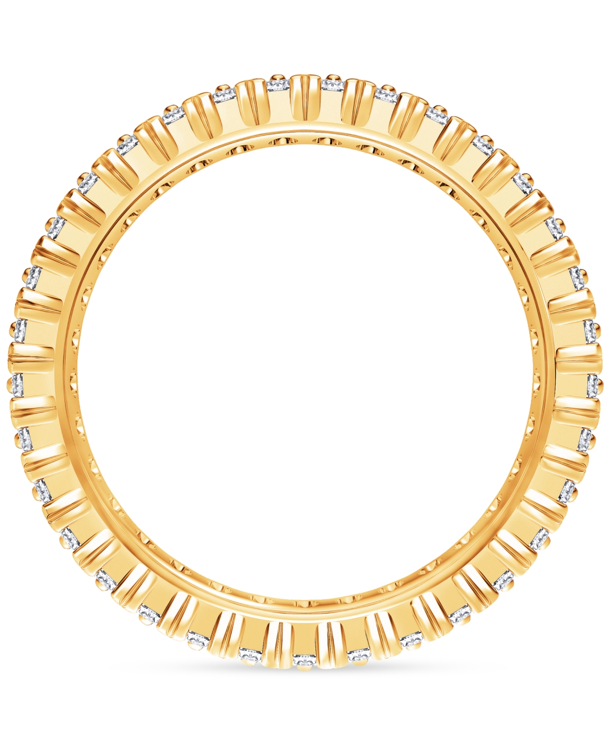 MACY'S DIAMOND THREE-ROW ETERNITY RING (3 CT. T.W.) IN PLATINUM, 14K WHITE GOLD, 14K GOLD, OR 14K ROSE GOLD