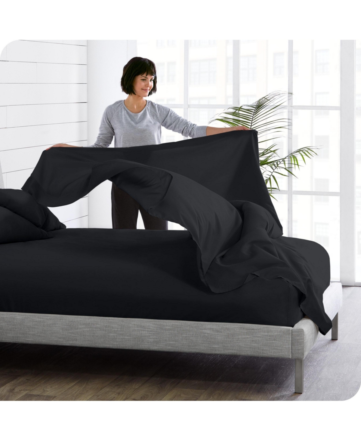 Bare Home Ultra-Soft Double Brushed Flat Top Sheet