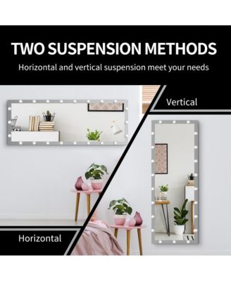 Streamdale Modern LED Wall-Mounted Full-Body Mirror