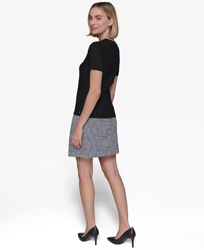 Women's Ribbed Short-Sleeve Sweater - thumbnail 5