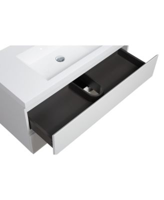 Floating Vanity with Premium Resin Sink 36"