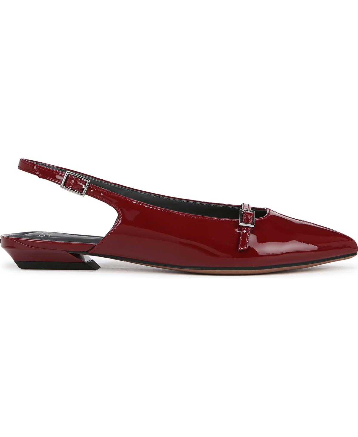 Franco Sarto Women's Emma Slingback Mary Jane Patent Leather Flats In Gothic Red Patent Leather