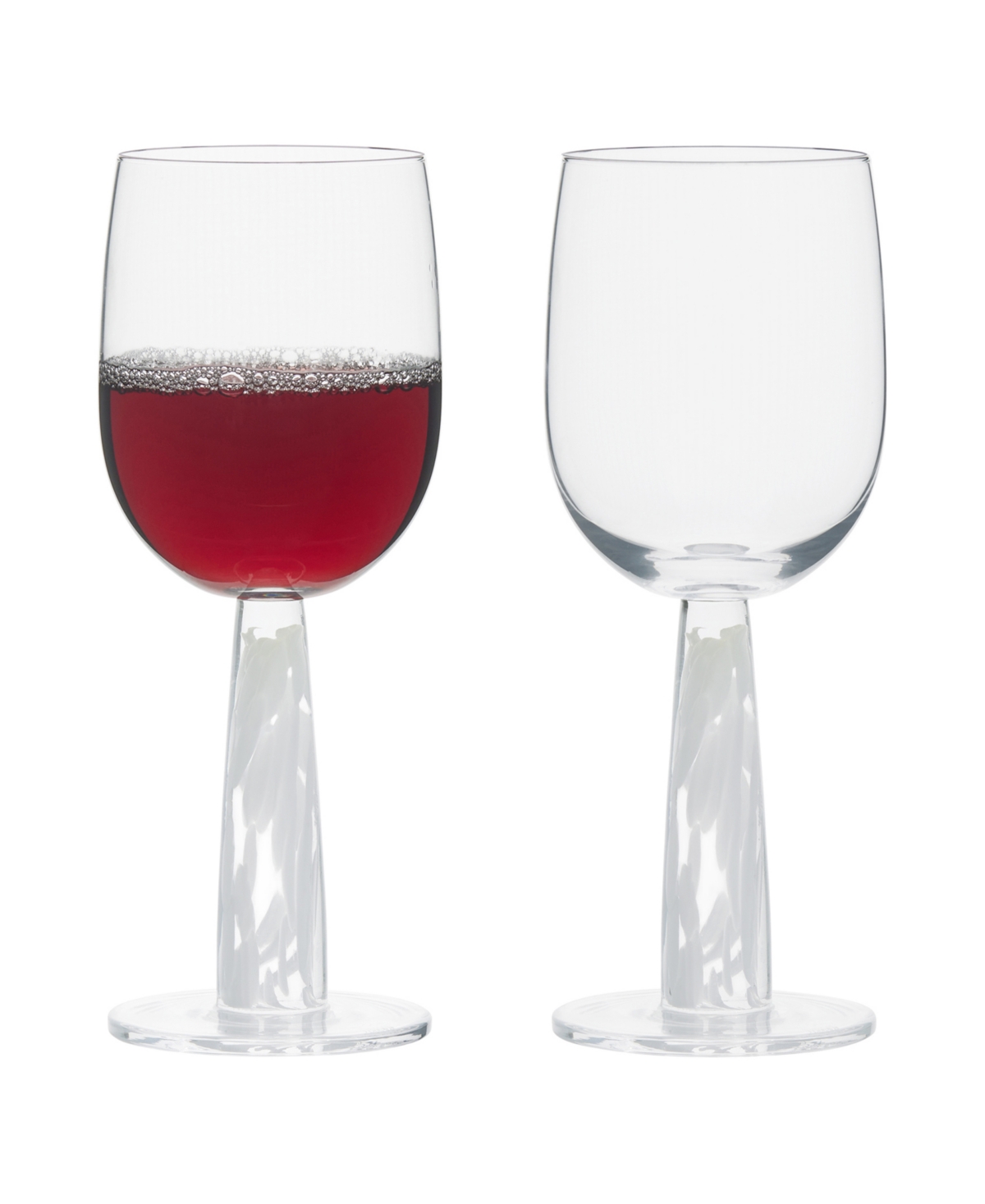 Anton Studio Designs Bjorn Wine Glasses, Set Of 2 In White