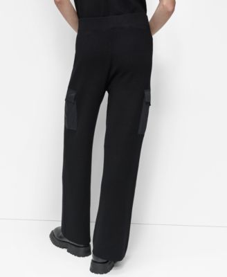Women's Knit Straight-Leg Cargo Pants