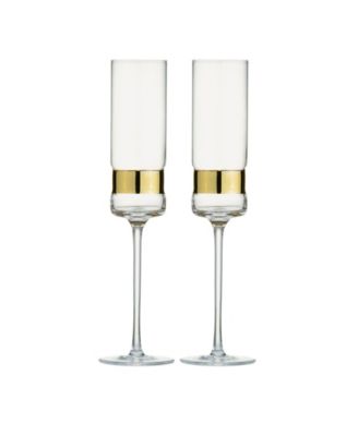 SoHo Champagne Flutes, Set of 2