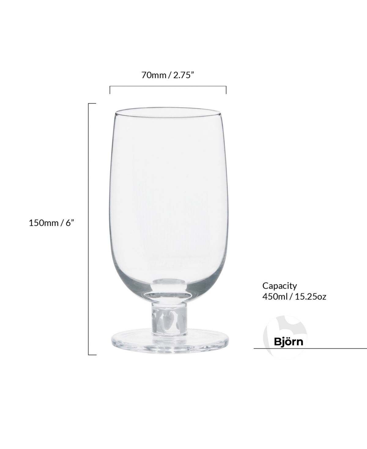 Anton Studio Designs Bjorn Highball Tumblers, Set Of 2 In White