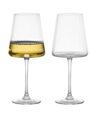 Empire Clear Wine Glasses, Set of 2